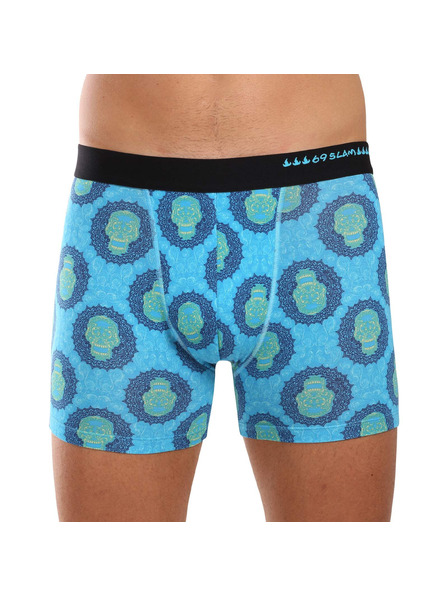 69slam Pánské boxerky 69SLAM fit bamboo SKULL MANDALA
