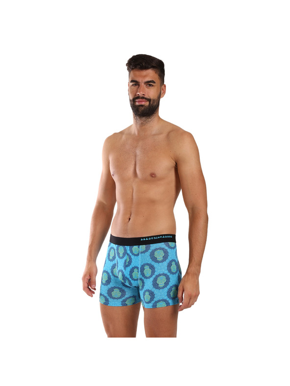 69slam Pánské boxerky 69SLAM fit bamboo SKULL MANDALA