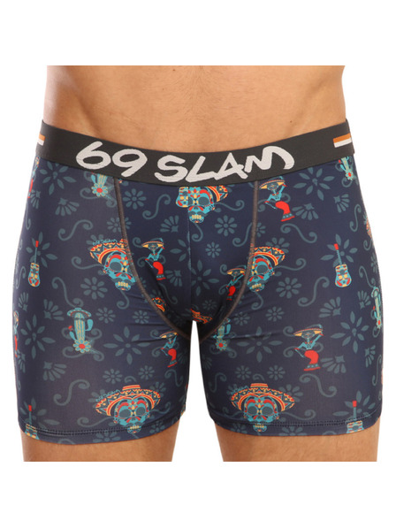 69slam Pánské boxerky 69SLAM fit day of the dead