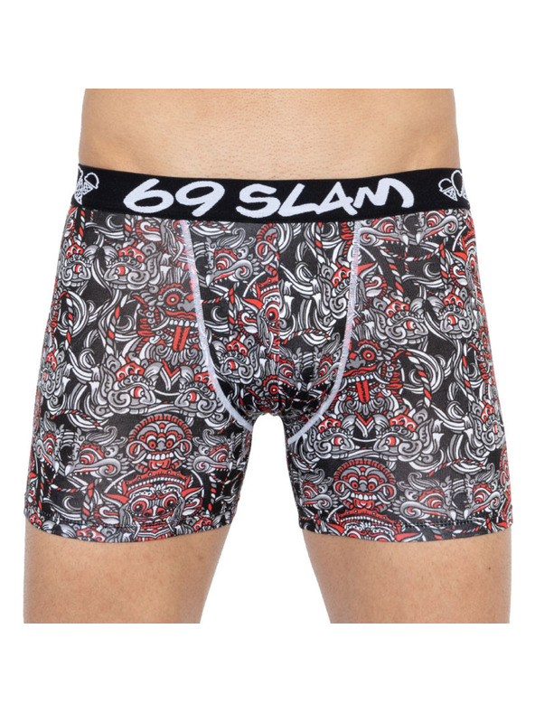 69slam Pánské boxerky 69SLAM fit bamboo totem mask