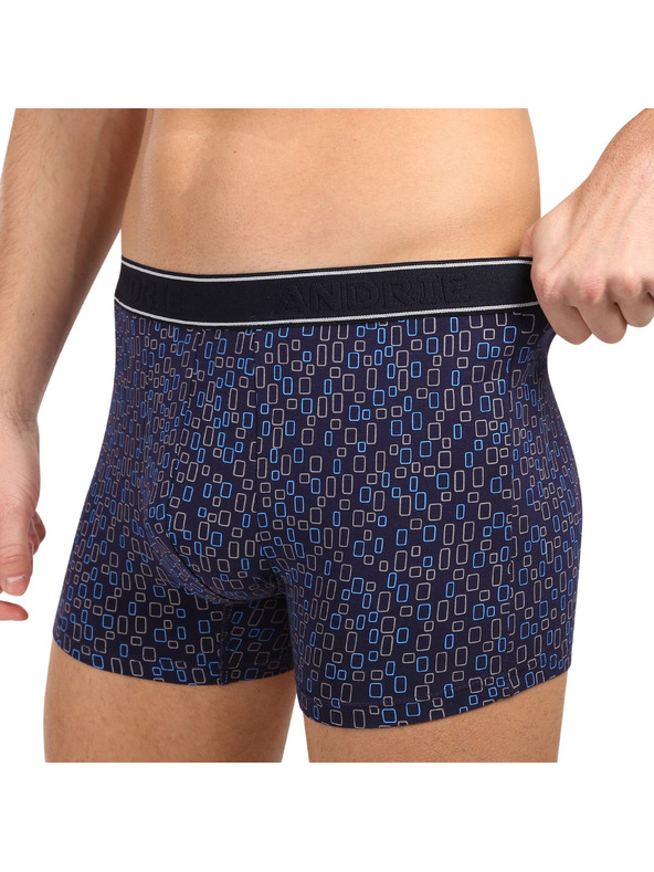 andrie Pánské boxerky Andrie vícebarevné (PS 5634/darkblue)