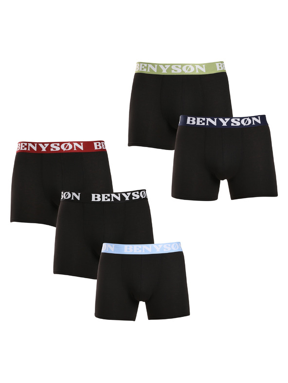 Benysøn Sada pěti - pánské boxerky Benysøn černé