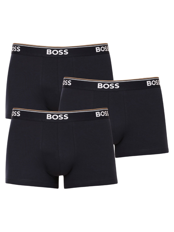 BOSS Sada tří - pánské boxerky BOSS tmavě modré