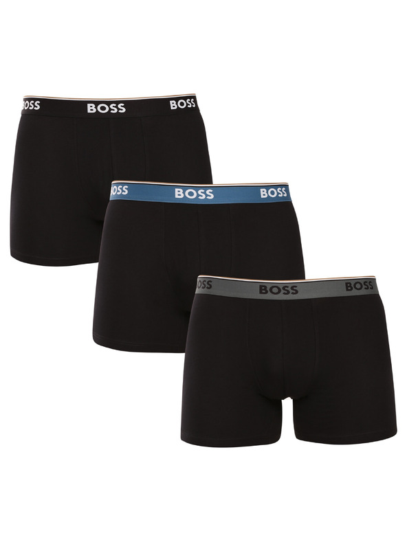 BOSS Sada tří - pánské boxerky BOSS černé