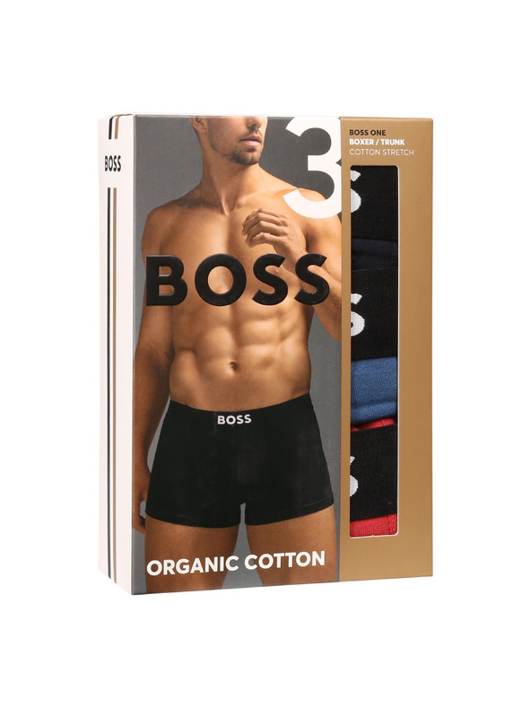 BOSS Sada tří - pánské boxerky BOSS vícefarebné