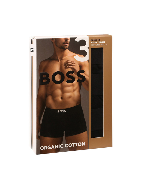 BOSS Sada tří - pánské boxerky BOSS černé