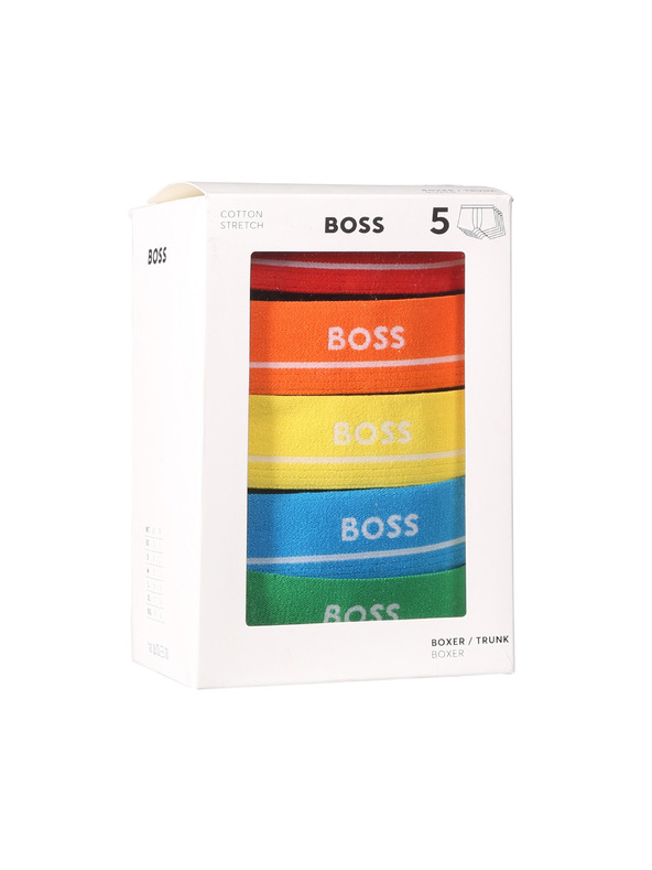BOSS Sada pěti - pánské boxerky BOSS černé