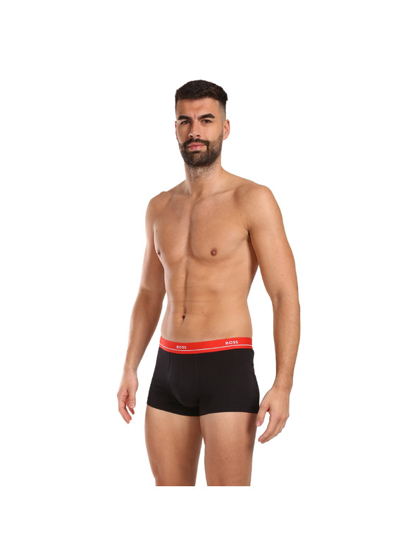 BOSS Sada pěti - pánské boxerky BOSS černé