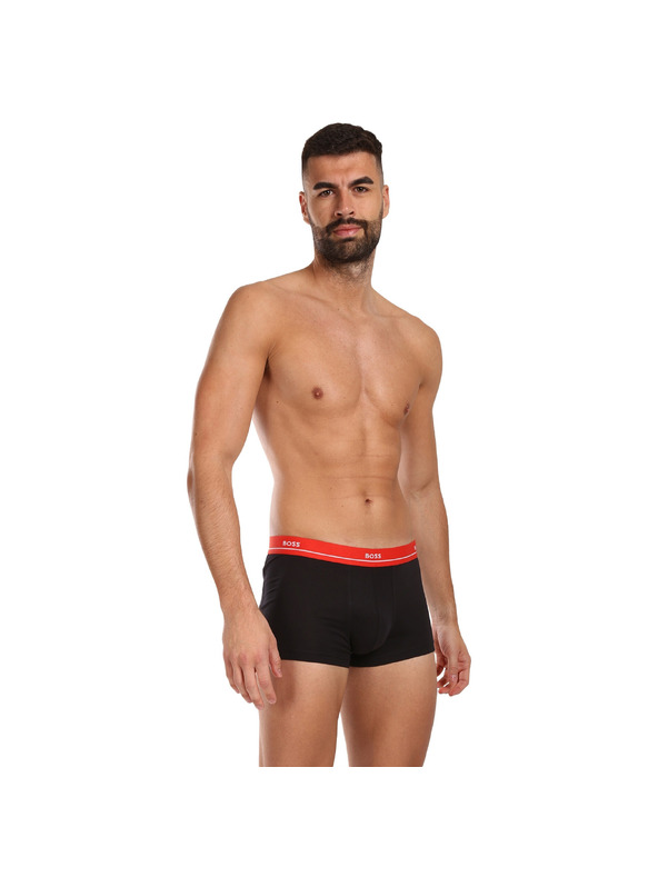 BOSS Sada pěti - pánské boxerky BOSS černé