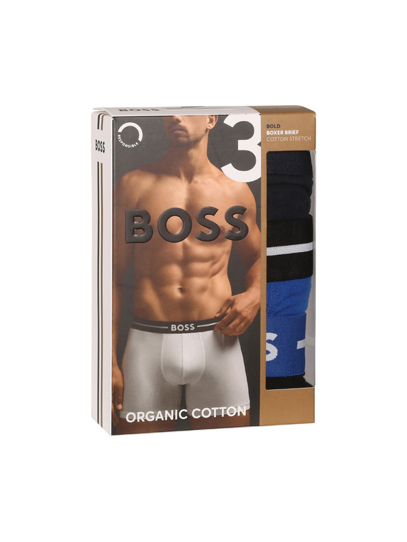 BOSS Sada tří - pánské boxerky BOSS vícebarevné