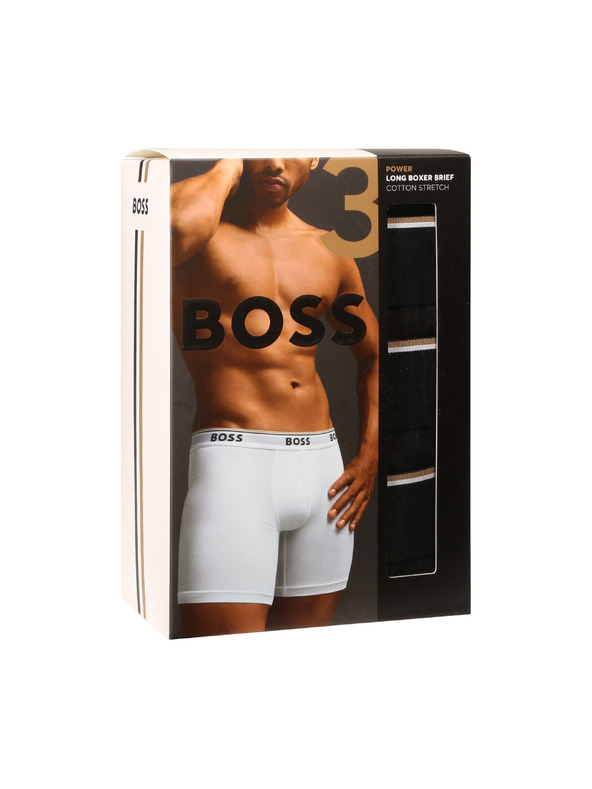 BOSS Sada tří - pánské boxerky BOSS černé