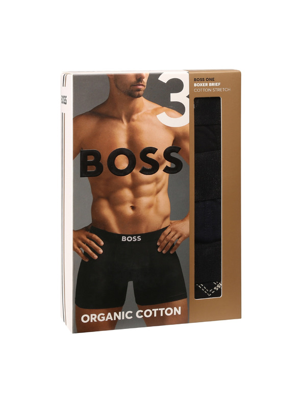 BOSS Sada tří - pánské boxerky BOSS vícebarevné