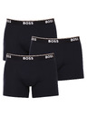 BOSS Sada tří - pánské boxerky BOSS tmavě modré