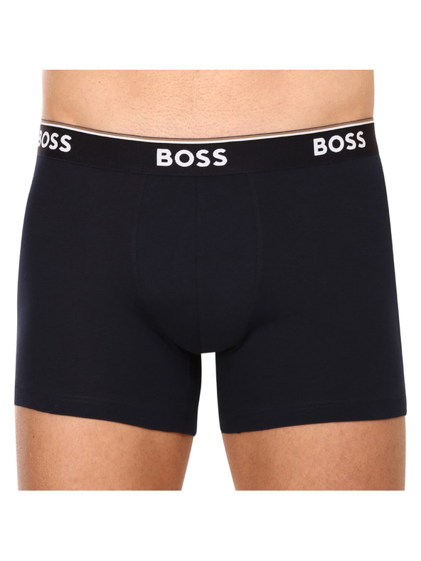 BOSS Sada tří - pánské boxerky BOSS tmavě modré