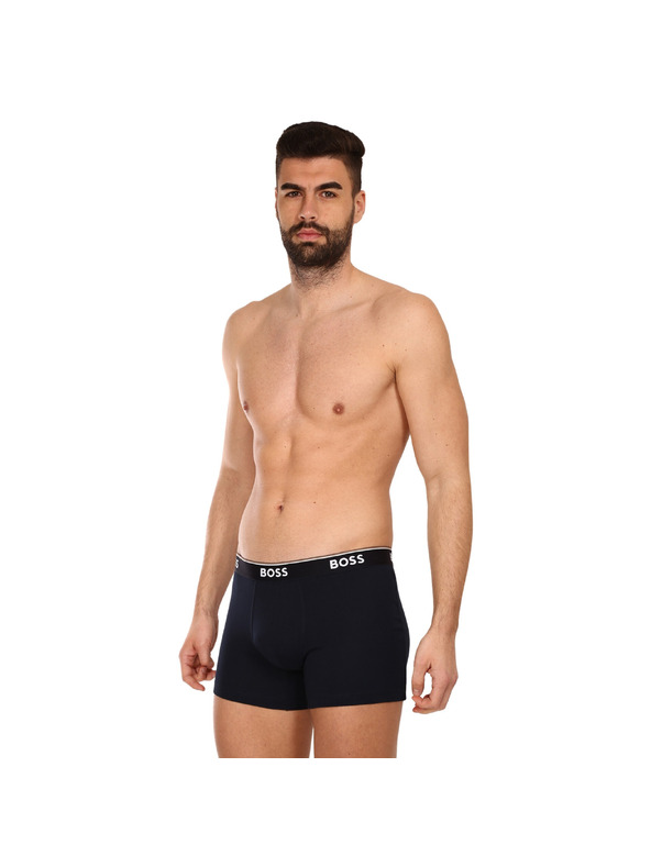 BOSS Sada tří - pánské boxerky BOSS tmavě modré