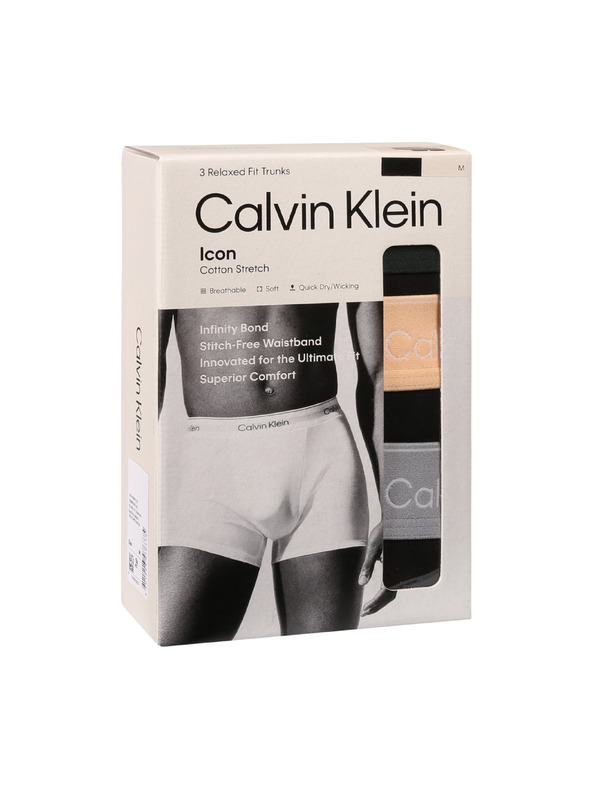 Calvin Klein Sada tří - pánské boxerky Calvin Klein černé
