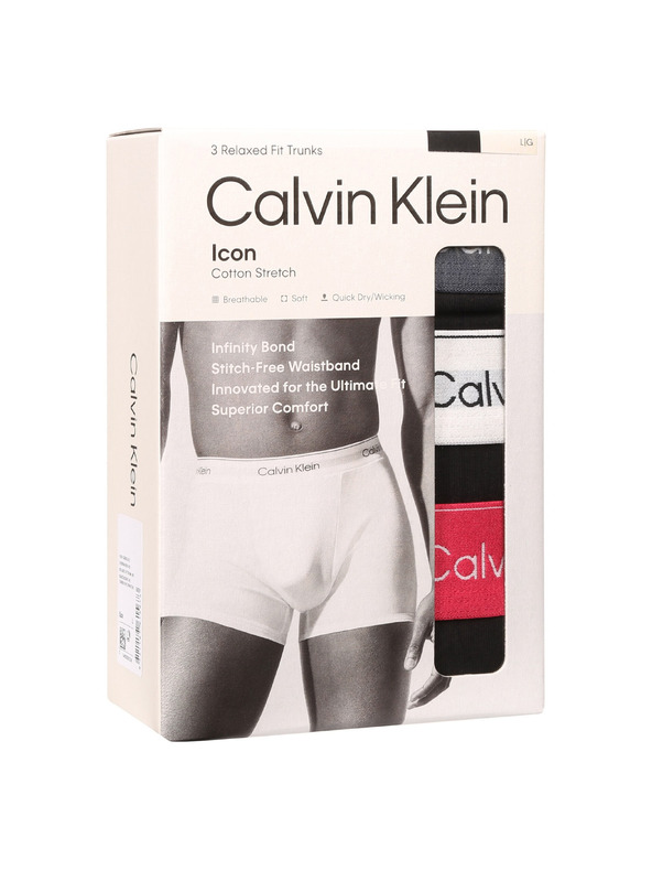 Calvin Klein Sada tří - pánské boxerky Calvin Klein černé