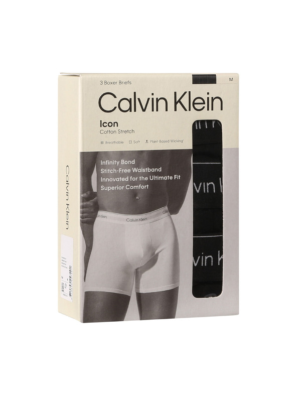 Calvin Klein Sada tří - pánské boxerky Calvin Klein černé