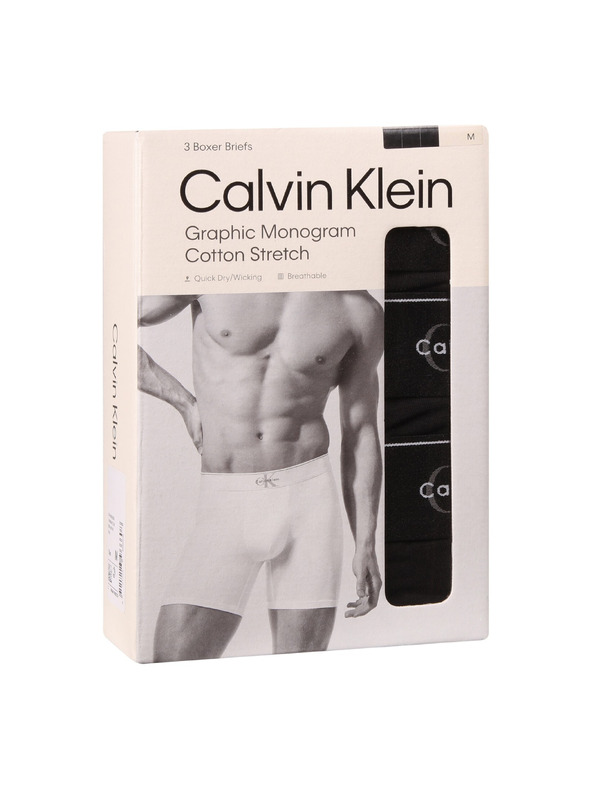 Calvin Klein Sada tří - pánské boxerky Calvin Klein černé