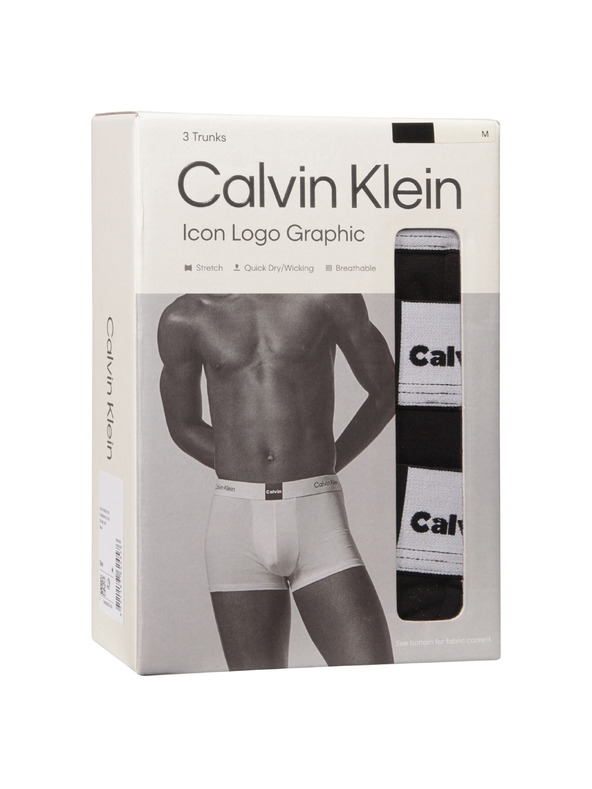 Calvin Klein Sada tří - pánské boxerky Calvin Klein černé