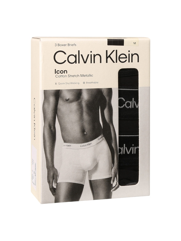Calvin Klein Sada tří - pánské boxerky Calvin Klein černé