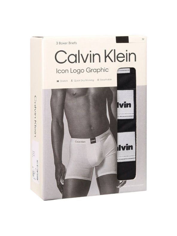 Calvin Klein Sada tří - pánské boxerky Calvin Klein černé