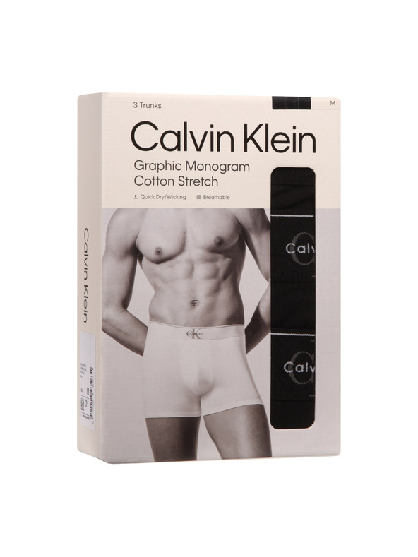 Calvin Klein Sada tří - pánské boxerky Calvin Klein černé