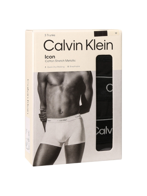 Calvin Klein Sada tří - pánské boxerky Calvin Klein černé