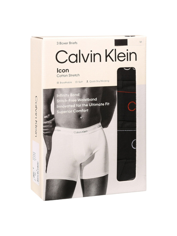 Calvin Klein Sada tří - pánské boxerky Calvin Klein černé
