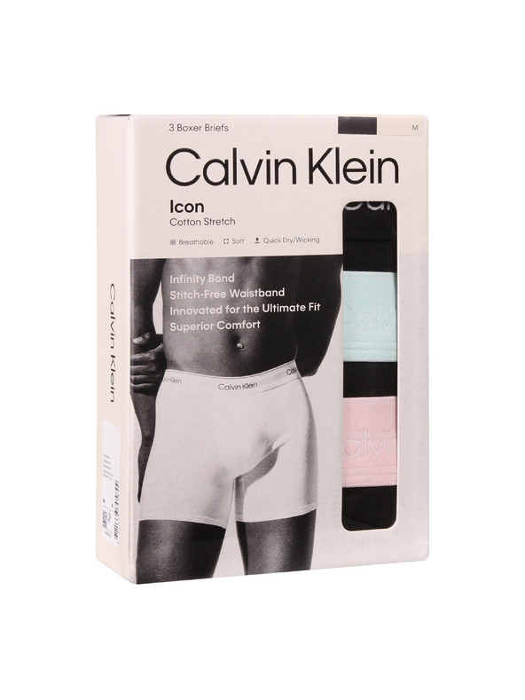 Calvin Klein Sada tří - pánské boxerky Calvin Klein černé