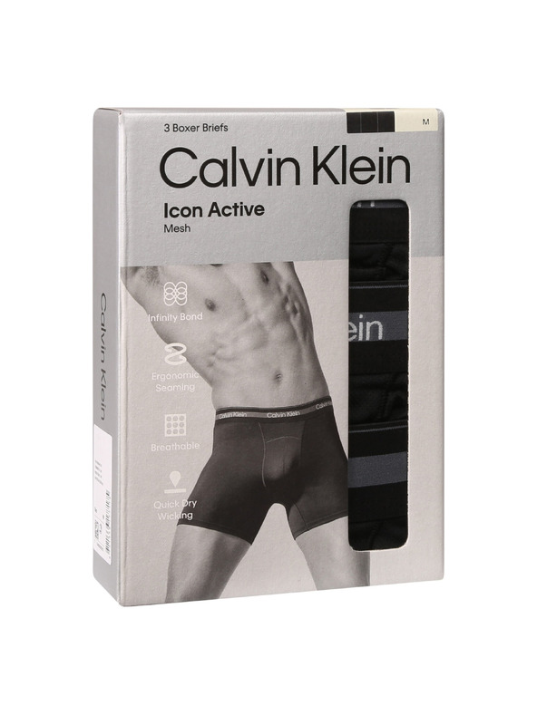 Calvin Klein Sada tří - pánské boxerky Calvin Klein černé