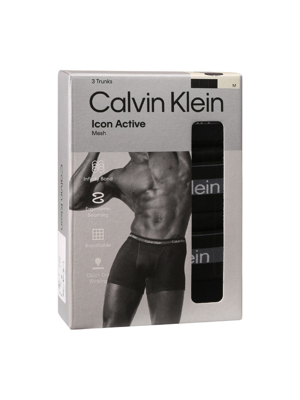 Calvin Klein Sada tří - pánské boxerky Calvin Klein černé
