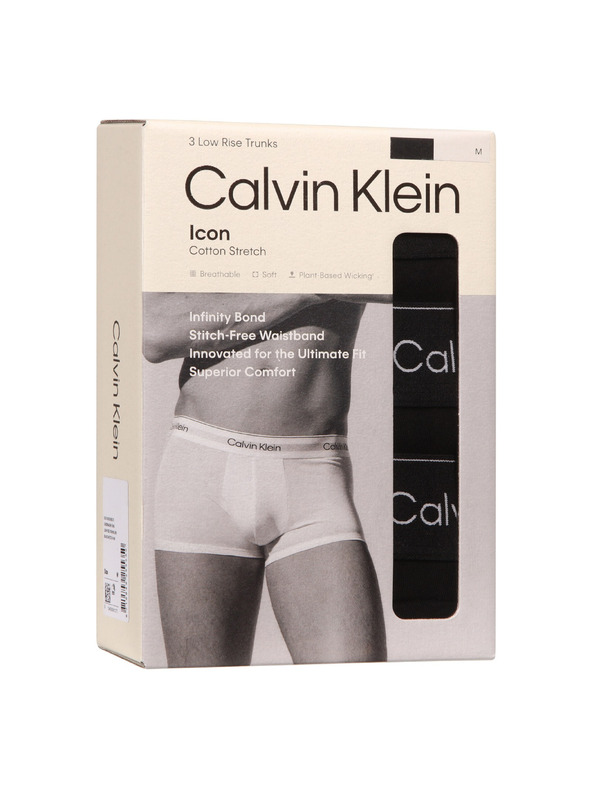 Calvin Klein Sada tří - pánské boxerky Calvin Klein černé