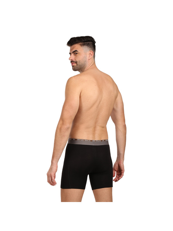 CR7 Sada tří - pánské boxerky CR7 bambusové černé