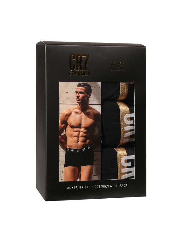 CR7 Sada tří - pánské boxerky CR7 černé