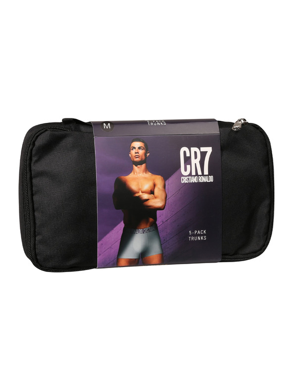 CR7 Sada pěti - pánské boxerky CR7 travelbag vícebarevné