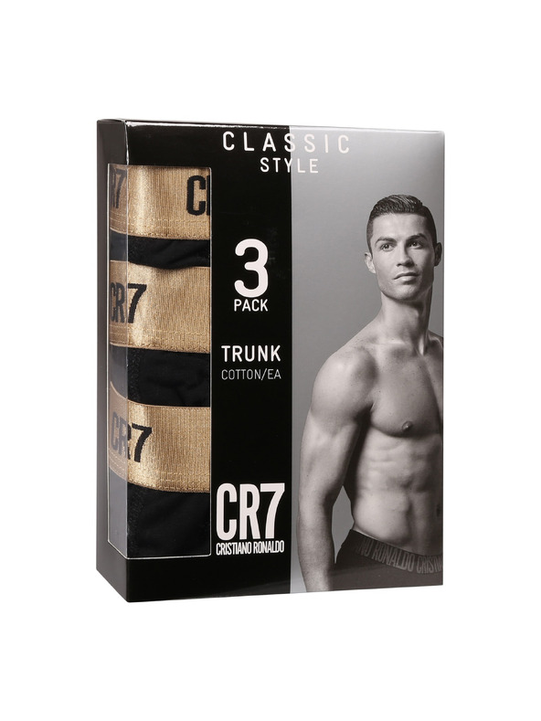 CR7 Sada tří - pánské boxerky CR7 černé