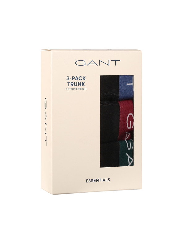 Gant Sada tří - pánské boxerky Gant černé
