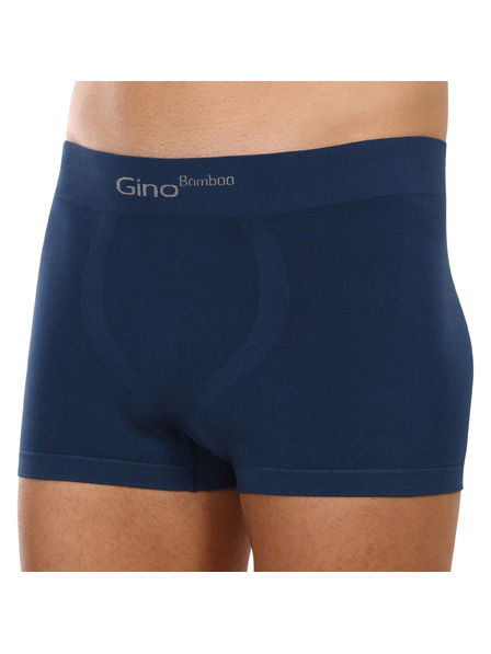 gino Pánské boxerky Gino bezešvé bambusové petrol