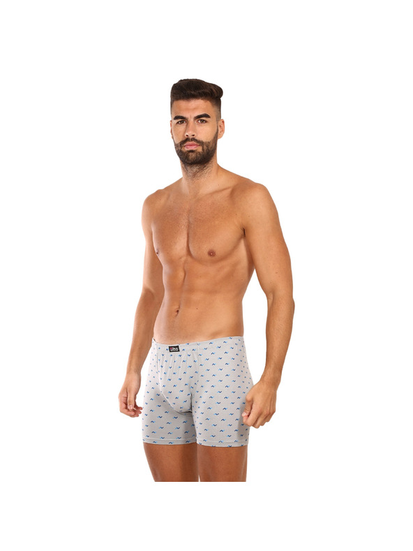 gino Pánské boxerky Gino šedé