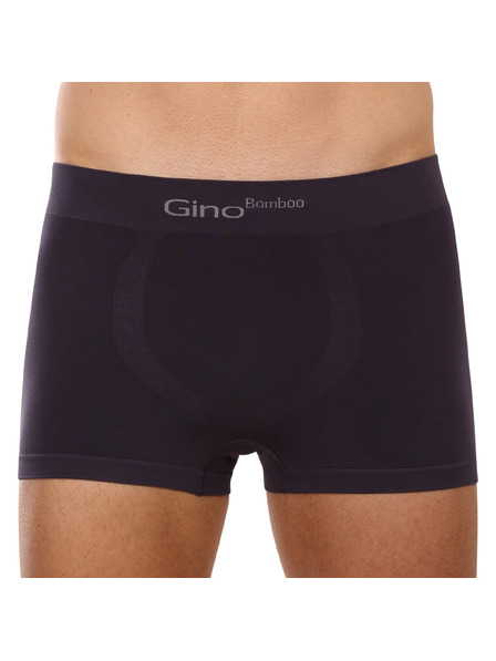 gino Pánské boxerky Gino bezešvé bambusové šedé