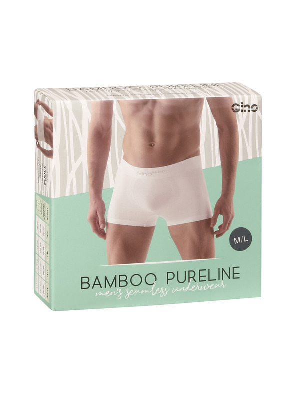 gino Pánské boxerky Gino bezešvé bambusové šedé