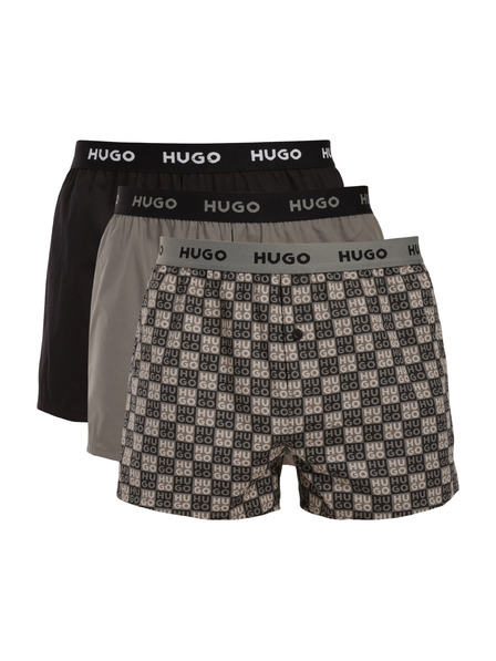 HUGO Sada tří - pánské trenky HUGO vícebarevné