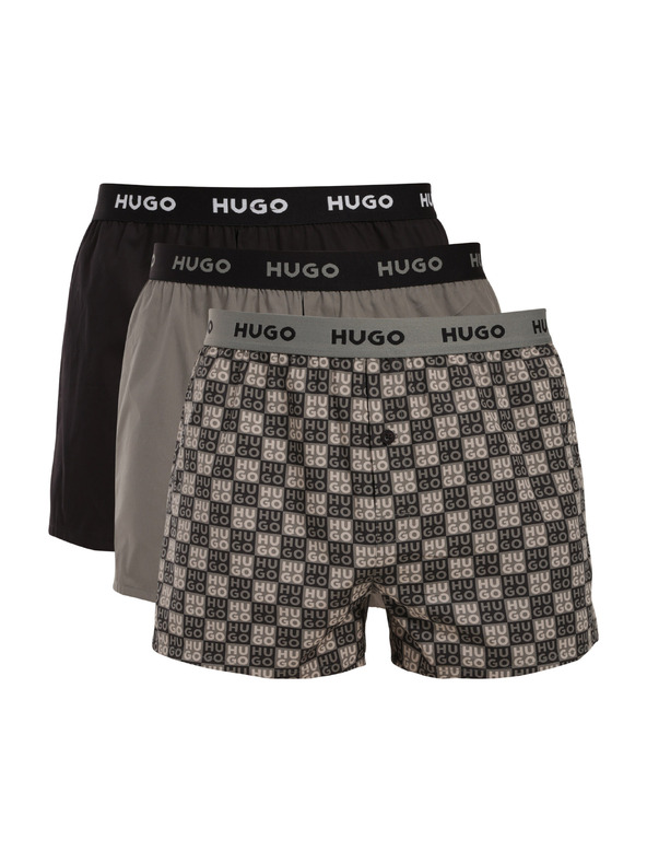 HUGO Sada tří - pánské trenky HUGO vícebarevné