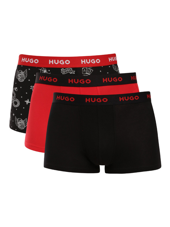 HUGO Sada tří - pánské boxerky HUGO vícebarevné