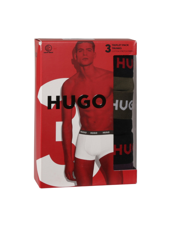HUGO Sada tří - pánské boxerky HUGO vícebarevné