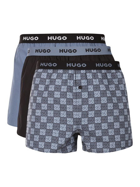HUGO Sada tří - pánské trenky HUGO vícebarevné