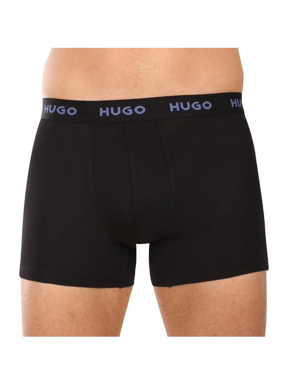 HUGO Sada tří - pánské boxerky HUGO černé
