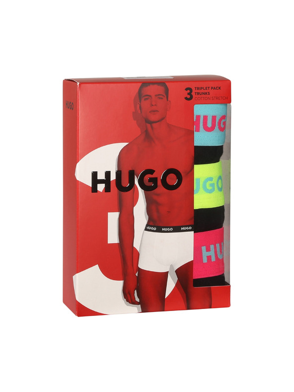 HUGO Sada tří - pánské boxerky HUGO vícebarevné