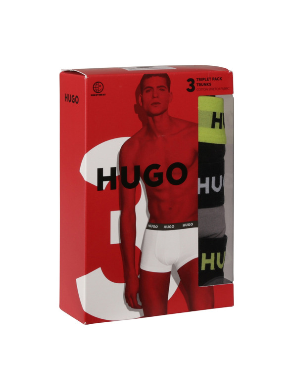 HUGO Sada tří - pánské boxerky HUGO vícebarevné